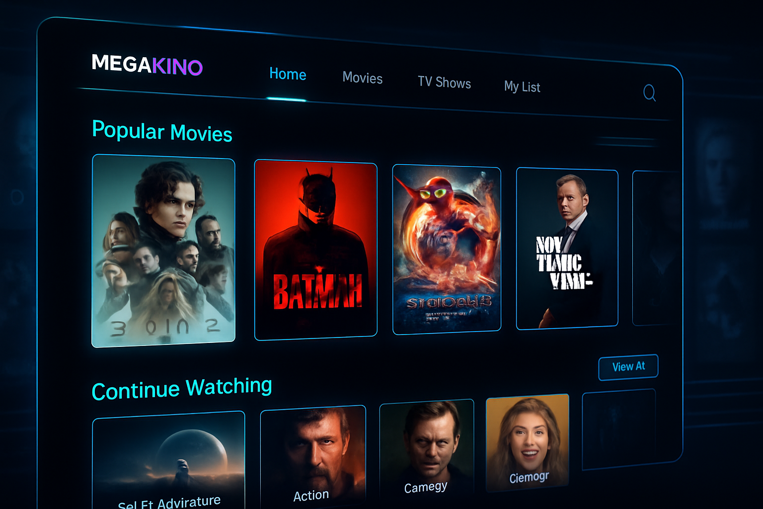 Megakino Streaming Interface